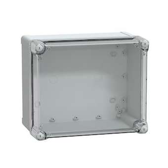 Thalassa - boîte industrielle - couvercle haut transparent - 291x241x168mm - PC|Schneider Electric-SCHNSYTBP292416HT