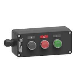 Harmony - Boite a bouton atex en plastique trois boutons|Schneider Electric-SCHXAWG310EX