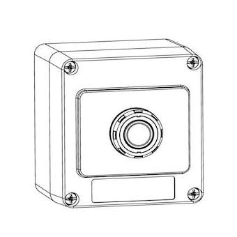 Unicode 2 - Poste de commande 1 fonction vide Aluminium|Atx Appleton-ATXU81W2A3