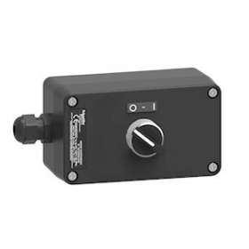 BOITE A BOUTON ATEX EN PLASTIQUE UN BOUTON TOURNANT A DEUX POSITIONS FIXES|Schneider Electric-SCHXAWG130EX