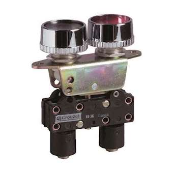 Vanne 2X 3/2 Nf - Tube Diametre 4 + Adaptateur|Crouzet-CRT89543205