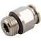 Raccord droit mâle, cylindrique. 8-1/8|Aignep-AIG570208-1-8