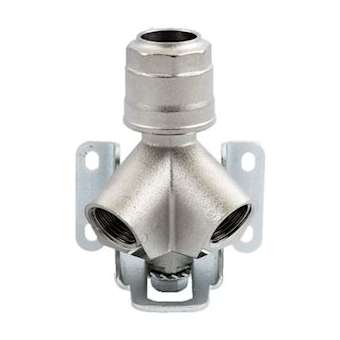 Prise murale 45DEG tube -2 sorties femelles 20-1/2 nptf|Aignep-AIG9066120-1-2