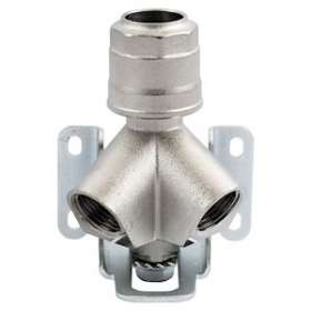 Prise murale, 2 sorties femelles 45DEG - inox 316l|Aignep-AIG90660X20-1-2