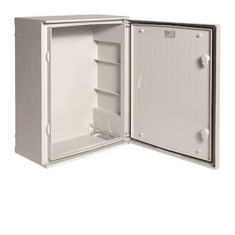 Coffret polyester Orion plus porte opaque étanche IP 66 h 500mm l 400mm p 200mm|Hager-HAGFL213B