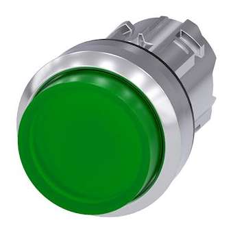 BOUTON-POUSSOIR LUMINEUX, VERT|Siemens Industries et Infrastructures-SIE3SU1051-0BB40-0AA0