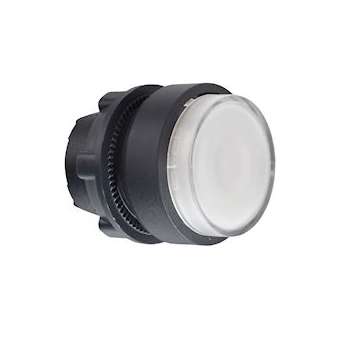 Harmony XB5 - tête bouton poussoir lumineux DEL - D22 - dépassant - blanc|Schneider Electric-SCHZB5AW113