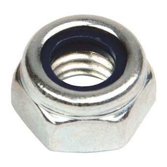 Écrou indesserrable en acier zingué avec bague nylon M8 (x 40)|Bizline-BIZ770211