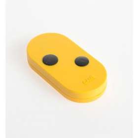 Transmetteur 2 canaux double fréquence code fixe jaune|Came france-KAM806TS-0093