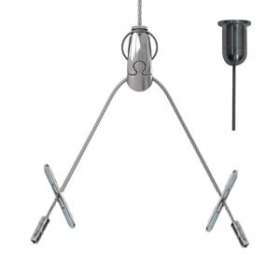 Angel Y sortie laterale, brins 150mm Butées, cable 1m embout Déco M6|Gripple-GPPALYA150SP11ED6