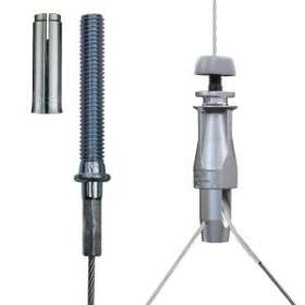 UniGrip Y N2 (55kg) brins 500mm embouts mousquetons câble 2m embout fileté M8|Gripple-GPPUGY22EF8500EM