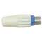 Fiche plastique '9,52' femelle droite - Bleue