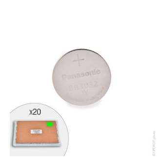 Plateau(x) de 20 Pile bouton lithium BR3032/BN PANASONIC 3V 500mAh|Enix energies-NXGPBL6409P