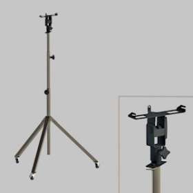 Kit: trépied téléscopique Standard, avec roues, avec adaptateurs pour 1x|Sonlux-OUX95-0108-0001