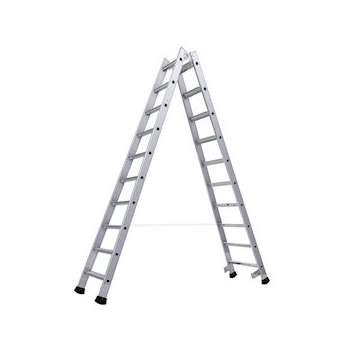 ECHELLE A MARCHES DOUBLE EVASEE 10 MARCHES ALU|Tubesca-TU102255010
