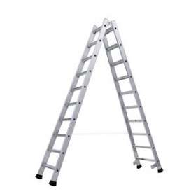 ECHELLE A MARCHES DOUBLE EVASEE 10 MARCHES ALU|Tubesca-TU102255010