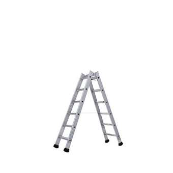 ECHELLE A MARCHES DOUBLE EVASEE 6 MARCHES ALU|Tubesca-TU102255006