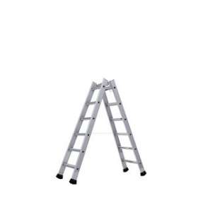 ECHELLE A MARCHES DOUBLE EVASEE 6 MARCHES ALU|Tubesca-TU102255006