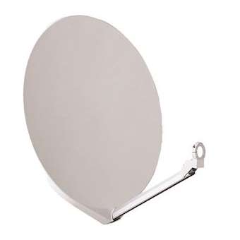 Parabole fibre-SMC- 80 cm blanche - Dim: 81 x 75 cm|Evicom-EVCSPAF080