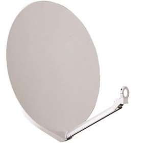 Parabole fibre-SMC- 80 cm blanche - Dim: 81 x 75 cm|Evicom-EVCSPAF080