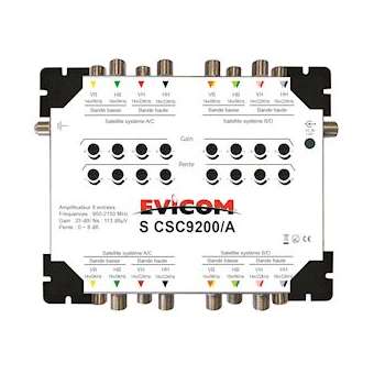 Amplificateur de tête cascadable 8 polarisations|Evicom-EVCSCSC9200A