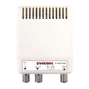 Amplificateur d'appartement TV + SAT 2 sorties|Evicom-EVCEPRI2SDIN