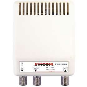 Amplificateur d'appartement TV + SAT 2 sorties|Evicom-EVCEPRI2SDIN