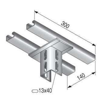 Plaque de tête double KUDK.5050, GC|Niedax France-NDX702150
