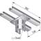 Plaque de tête double KUDK.5050, GC|Niedax France-NDX702150