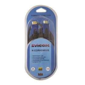 Cordon HDMI mâle/mâle- 5 mètres sous blister|Evicom-EVCNCORHDMI5B