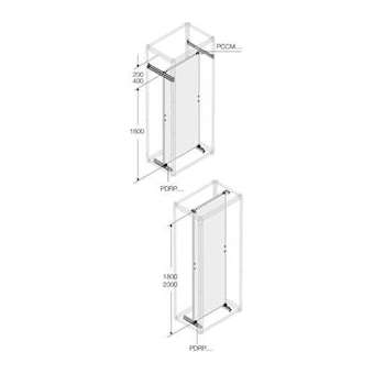 Gaine A Cable 4000A Montants Profondeur P700mm (x2)|ABB-ABBPCCM0700