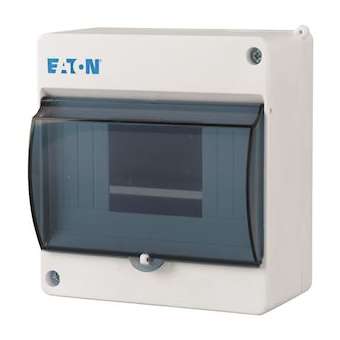 Coffret Mini IP30 1 rangée 6-mod. Avec bornes N/PE|Eaton industries-EONMINI-6-ST
