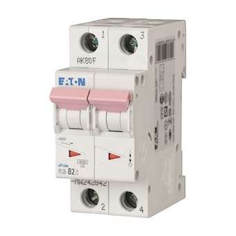 Disj. PLS 2X2A 6kA (EN 60898) cbe C|Eaton industries-EONPLS6-C2-2-MW