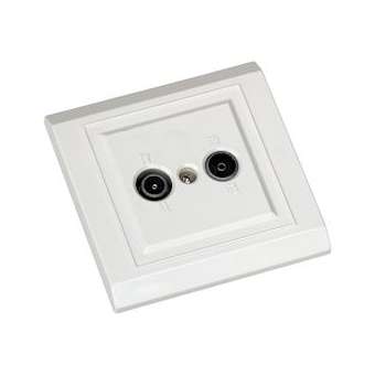 Prise d'arrivée réseaux câblés 5/108 - 120/862 MHz|Tonna-TOQ372255