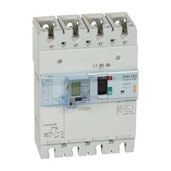 Disjoncteur magnétothermique différentiel DPX³250 Icu 25kA 400V~ - 4P - 200A|Legrand-LEG420228