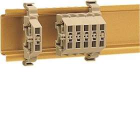 Mini Borne sur rail DIN 2,5mm², 24A/300V, sans base de montage, Gris|Hager-HAGK89100