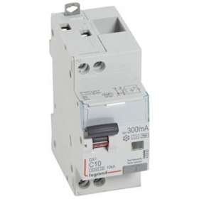 Disj dif monobloc DX³6000 10kA arrivée haute/départ bas vis U+N 10A typeF 300mA|Legrand-LEG410882