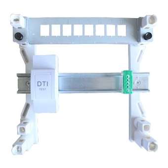 Coffret de com modulaire 1 support RJ45 + rail DIN|Atole-AOETC05P