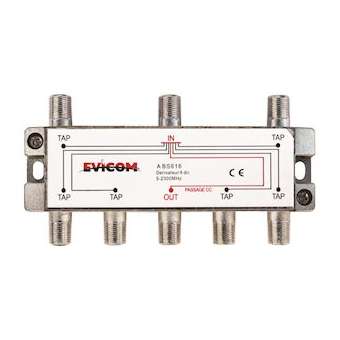 Dérivateur 5 - 2 300 MHz 6 sorties -16 dB|Evicom-EVCABS616