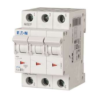 Disj. PLS 3X1A 6kA (EN 60898) cbe C|Eaton industries-EONPLS6-C1-3-MW