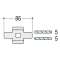 VMS Boulon dÆancrage Cu 5 L60mm|ABB-ABB858007