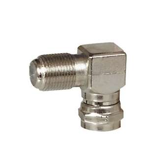 Adaptateur télévision typeF mâle et femelle coudé|Legrand-LEG073993