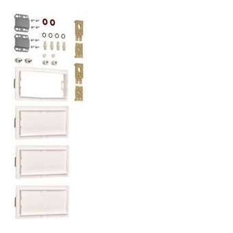 Kit vertical armoire-armoire univers IP44-4 travées 2 armoires superposées l1050|Hager-HAGFZ444S
