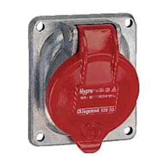 Prise fixe Hypra IP44 63A - 380V~ à 415V~ - 3P+N+T - métal|Legrand-LEG053834