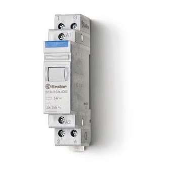 Relais modulaire 2NC 20A 12V AC, AgSnO2|Finder-FID222480124000PAS