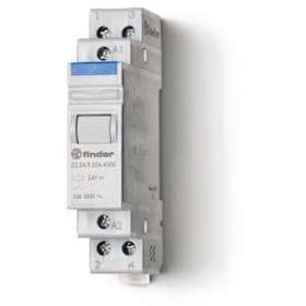 Relais modulaire 2NC 20A 12V AC, AgSnO2|Finder-FID222480124000PAS