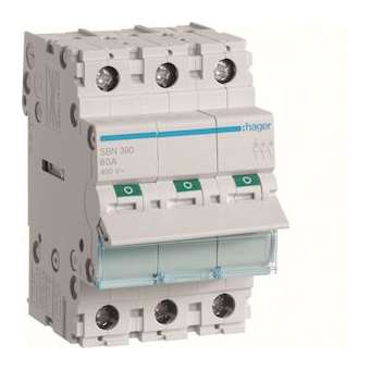 Interrupteur modulaire 3 pôles 100A|Hager-HAGSBN390
