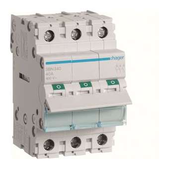 Interrupteur modulaire 3 pôles 40A|Hager-HAGSBN340