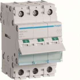 Interrupteur modulaire 3 pôles 40A|Hager-HAGSBN340