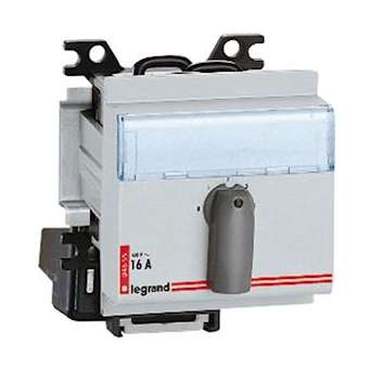 Commutateur rotatif modulaire 2 directions avec arrêt - 2P 16A 400V~ - 3 modules|Legrand-LEG004658